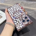 thumbnail image 2 of for iPhone 15 Magnetic Case, Luxury Leopard Print Pattern Plating Phone Case with Glitter Bling Lens Circle, Support Wireless Charging, Clear Shockproof Back Cover for Women Girls, Pink, 2 of 11