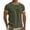 Green, variant on Mens T-Shirts Cotton Casual Slim Fit Crewneck Going Out Tee Tops Workout Gym Shirts, Short Sleeve Active Running Athletic Tee Tops,S