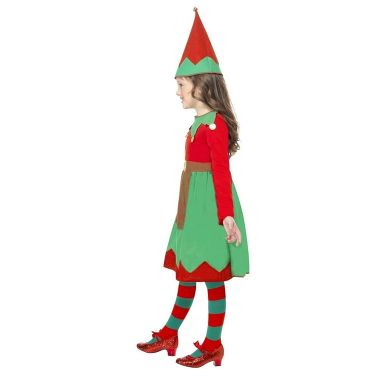 Santas Little Helper Costume Kids Red Green Santas Little Helper Costume Kids Red Green