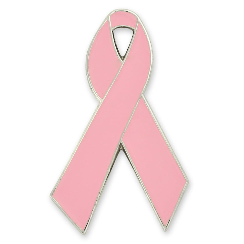 50 Pins In a Bag 50 Pack Breast Cancer Awareness Pink Ribbon Flat Pins 