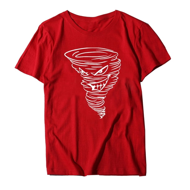 Blusa de camiseta suelta de manga corta con cuello redondo y estampado femenino informal a la moda para mujer Pompotops hkajfhjk458633