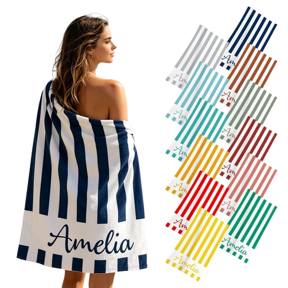 Large Beach Towel, Absorbent Pool Swim Towel, Quick Dry Microfiber Travel Towel, Oversized Beach Blanket for Vacation & Outdoor, Portable for Sunbathing & Swimming, AKLJWH【27.56"×55.11"】