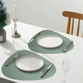 thumbnail image 6 of Msgweeeg Table Mats Placemats Premiums Minimalists Faux-Leather Triangles Water-Drop Placemat Waterproof Oil-Proof Heat-Resistants for Home Dining, 6 of 6