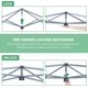 thumbnail image 5 of Songqin 10x10 1-Person Setup Pop Up Canopy Tent, Instant Portable Commercial Canopy Tent, Outdoor Gazebo with 1-Button Push, Wheeled Bag & 4 Sandbags for Home, Party & Outdoor Activities, Dark Green, 5 of 18