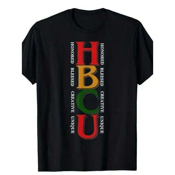 Fancy Dress for Summer Crewneck Fashion Very Comfortable Men Elastic HBCU Print Outdoor Casual Top Street T-shirt Events