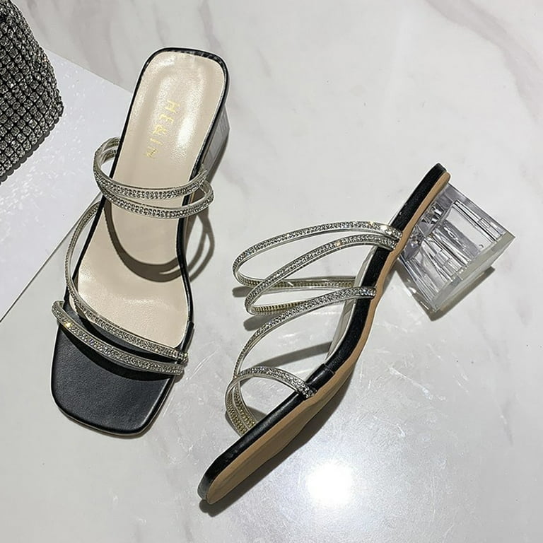 Strappy 1 inch heels cheap