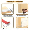 thumbnail image 5 of Shower Door Seal Strip Door Draft Stopper Silicone Door Seal Weather Stripping Door Window Seal Door and Windows Gaps Sealing Strip Door Strip Bottom Draft Stopper, 5 of 9