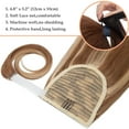 thumbnail image 5 of Benehair Clip in Ponytail Hair Extensions Pony tail Wrap Around Real Human Hair Extensions Hair Piece Straight Long #12P613 Golden Brown Highlighted With Bleach Blonde 16" 80G, 5 of 12