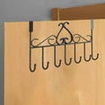 thumbnail image 4 of SSZMDLB under $5 Over Door Hooks, No Drill Coat Hanger Rack, Thickened Mounted Shelf for Hanging Clothes Hats Bags Towels in Bedroom Closet Entryway Bathroom Dorm Apartment, 4 of 6