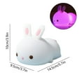thumbnail image 3 of sdhkgrrt under $5 Rabbit Night Light, Puppy Rabbit Charging Night Light, Bedside Pat Silicone LED Light, Children's Eye Protection Night Lamp, Cute Animal Shape Table Lamp, 3 of 6
