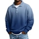 thumbnail image 1 of Ceisia Men's Waffle Knit Polo Sweater | Loose Drop-Shoulder Solid & Gradient Print Long Sleeve Pullover Gifts, 1 of 2