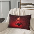 thumbnail image 5 of Logiee Black Spider Web With Spiders Print Pillow Case,Throw Pillow Covers, Double Sided Plush Cushion Cover for Couch Sofa Bed, Only Pillowcase-16"x24", 5 of 6