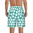 thumbnail image 3 of Naloa Green Baseball Men's Beach Shorts, Surfing shorts, Swim trunks, Quick Dry Swim Trunks for Surfing Beach Fun - 3X-Large, 3 of 9