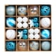 thumbnail image 4 of Fiudx Juego de 42 Bolas Navideñas Irrompibles, Bolas Decorativas de Colores, Varios Estilos de Pintura, Decoración para Fiestas Navideñas, Ideal para Toda La Familia, Fácil de Colgar., 4 of 6