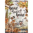 thumbnail image 2 of Sweet Chickadees Fall Garden Flag Acorns Birds Autumn Double Sided 12.5"  x 18", 2 of 3