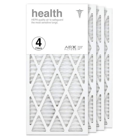 14x30x1 Air Filter MERV 13 Pleated HVAC Furnace Air Filter, Health 4-Pack Made in the USA