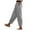 Gris, variante sur YFELWZ Pantalon d'Entraînement pour Femmes Décontracté Taille Élastique Mode Taille Haute Solide Quotidien Poche Latérale Bouton Ajouré Bleu G