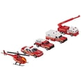 thumbnail image 1 of Set de regalo para vehículos Daron FDNY de 5 piezas con helicóptero y escalera, 1 of 1