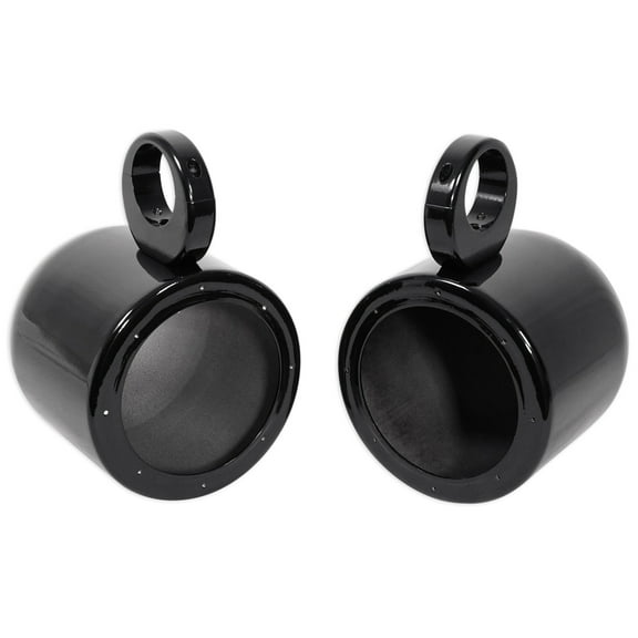 Pair Rockville MAC65B 6.5" Black Aluminum Wakeboard Tower Speaker Pod Enclosures