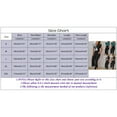 thumbnail image 3 of Riforla Women Casual Fashion Print Ruffle Sleeve Vest Shirt Blouse Betton Pant with Belt Set Suits Pants Sets Black L, 3 of 9