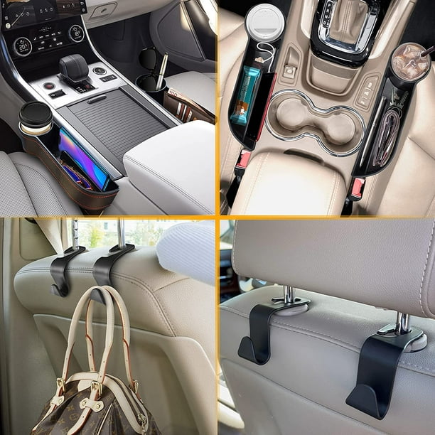 Torubia Car Seat Gap Filler with Cup Holder, Interior Accessories with  Divider to Avoid Dropping Things Between Seats, Car Organizer to Keep  Wallet & Keys