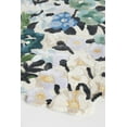 thumbnail image 3 of Blue Edge Rug Cassia Wool/Viscose Blend Tufted Floral-Shaped Rug(Blue Green, 8x10 Feet), 3 of 4