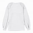 thumbnail image 5 of Towmus Womens Fall Long Sleeve Tunic Tops Lace Patchwork Blouses Pullover Sweaters Casual Crew Neck Dressy Shirts, 5 of 6