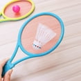 thumbnail image 3 of DEBGFS Kids Tennis Racket Plastic Tennis Racquet with 2 Table Tennis 2 Badminton Ball 4 Shuttlecocks Racket Children Outdoor Toy for Toddlers Age 3-6, 3 of 6