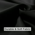 thumbnail image 6 of JIUZHEN Blackout Curtains for Bedroom - Thermal Insulated Room Darkening Rod Pocket Curtains for Living Room, Set of 2 Panels with Tiebacks, 38 x 45 Inch Length, Black, 6 of 7