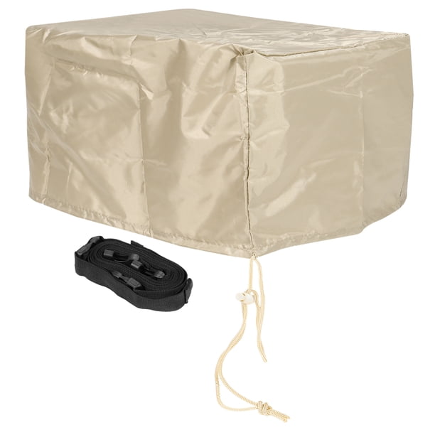 Aire Acondicionado Cubierta 27.5x25x19 Pulgadas Oxford Tela Impermeable con Dos Ajustables Cinturones para Ventana AC Unidades Cubierta Beige Unique Bargains accesorios para aire acondicionado de habitacion