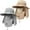 Khaki & Light Grey, variant on 2 Pieces Men's Wide Brim Fishing Hat Outdoor UPF 50+ Sun Protection Removable Face and Neck Flap