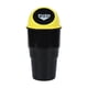 thumbnail image 1 of Portavasos genérico para coche, bote de basura con tapa, organizador de accesorios para coche, cubo de basura para coche tapa amarilla, 1 of 9