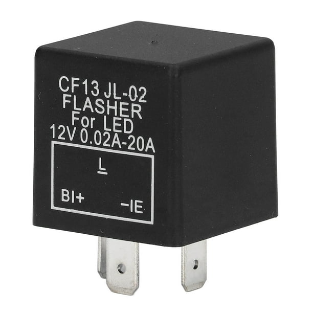 Relé intermitente NikouMX Relé de flash intermitente electrónico 3 pines