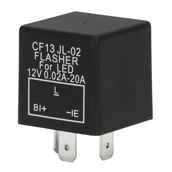 3 Pin Electronic Flasher Relay LED Turn Signal Light Control Flasher Normally Open DC 12V
