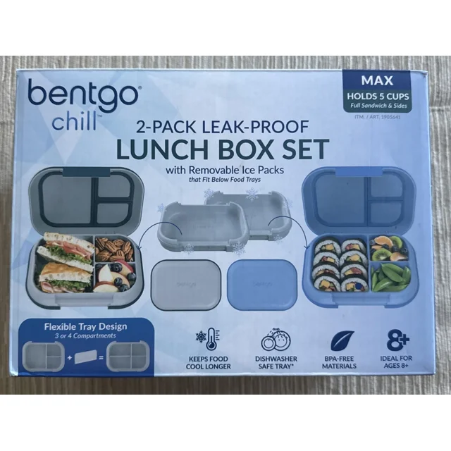 Kit De Loncheras Bentgo Chill 8g15wb Xl 2 Pz Bolsas De Hielo