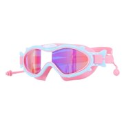 Kids Swimming Goggles, Swim Goggles with Ear, Comfortable Waterproof No Leaking Large Frame Professional Diving Goggles for Teenagers