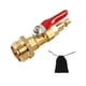 thumbnail image 2 of 2xBrass RV Winterize Adaptador De Soplado 1/4 ''macho De Aspersor De Enchufe Rápido, 2 of 8