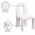 thumbnail image 2 of Meridian Furniture Bennett Cream Boucle Fabric Dining Chair (Set of 2), 2 of 8