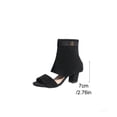 thumbnail image 6 of Xfvqtps Womens Ankle Bootie Sandals Open Toe Casual Shoes Back Zipper Chunky Heel for Spring Summer Versatile Outfits, 6 of 9