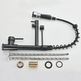 thumbnail image 5 of Blackend Spring Kitchen Sink Faucet Pull Down Sprayer Dual Spout Mixer Tap, 5 of 10