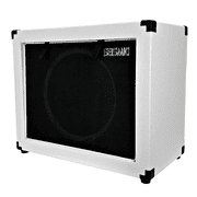 Luke-1x12C - Contemporary Empty 12 Inch Guitar Cabinet - White Tolex /Black Cloth Grill