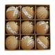 thumbnail image 2 of Uuiauoio Flocking Ornament Set 9-Pack Christmas Tree Balls,Plastic Decorative Pendants with Assorted Textures for Holiday Home Decor, Xmas Party Supplies, 2 of 6
