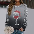 thumbnail image 2 of Womens Sweatshirt Oversized Sweatshirts Crewneck Long Sleeve Pullover, 2 of 4