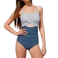 thumbnail image 3 of ibiyuan Baby Girl One Piece Swimsuit Adjustable Strap Cute Ruffle Girls Bathing Suits Stretch Cut Out Girls Swimsuit Size 8 Hawaiian Mesh Summer Swimwear, 3 of 5