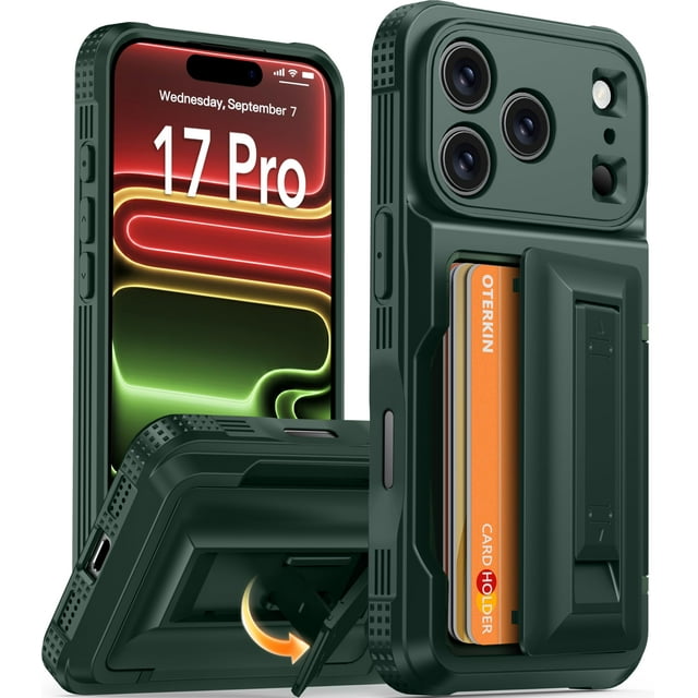 Funda Cartera Oterkin con Porta Tarjetas para iPhone 17 Pro