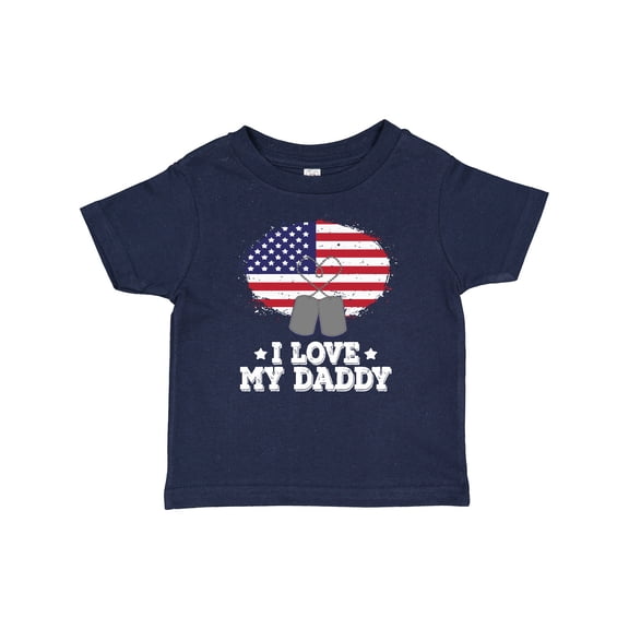 Inktastic I Love my Daddy Military Son Daughter Boys or Girls Baby T-Shirt