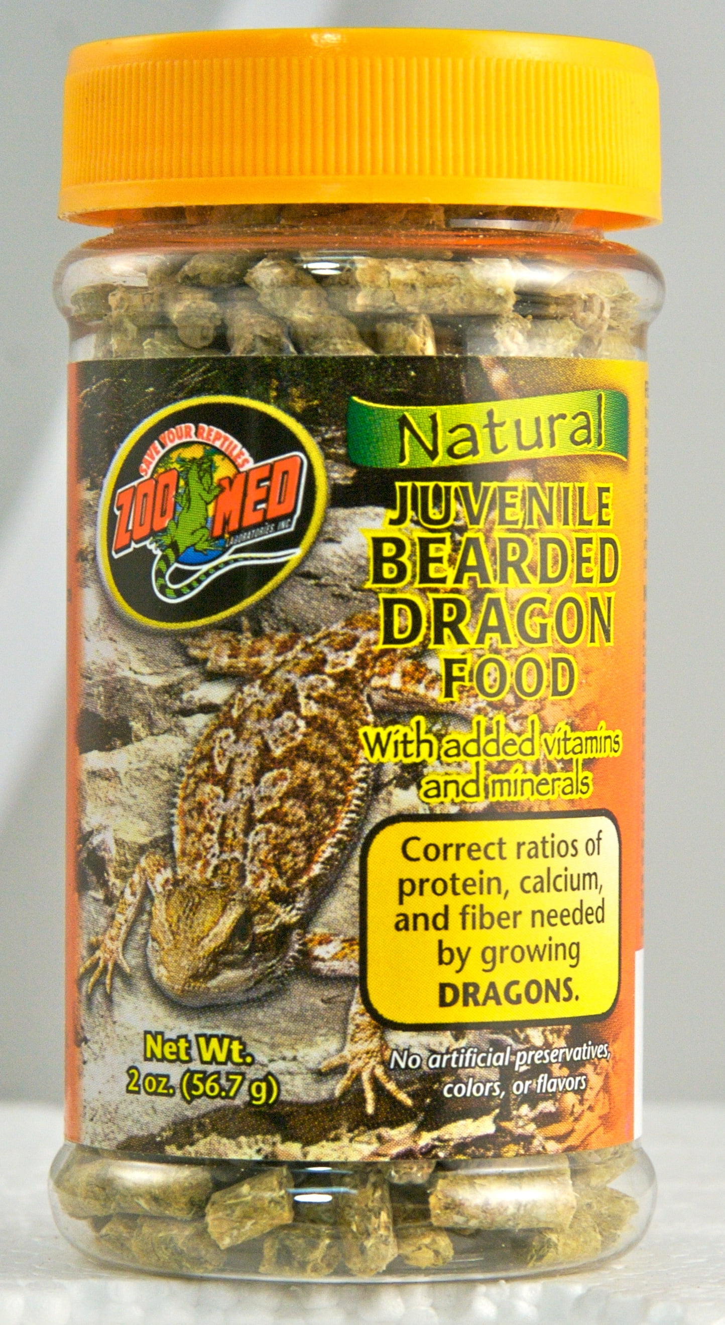 ZOO MED NATURAL JUVENILE BEARDED DRAGON FOOD NOW BACK IN STOCK 283g 