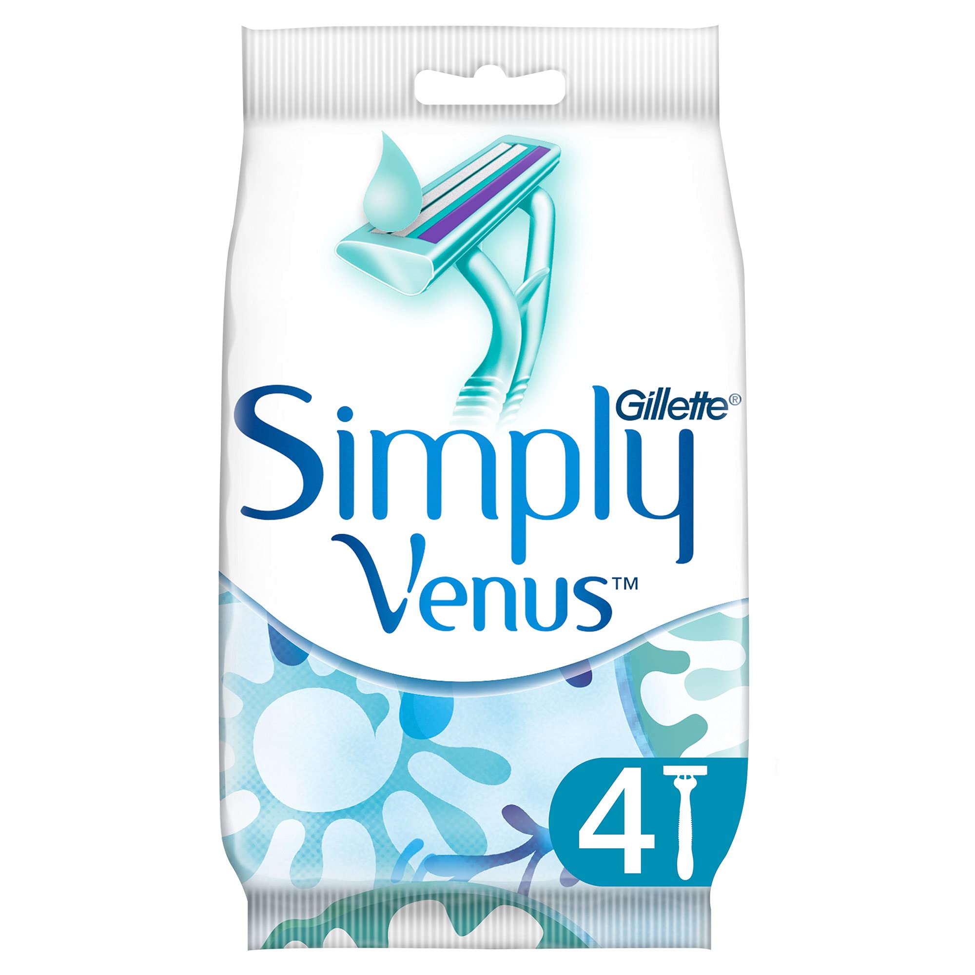 Gillette Simply Venus 2 Blade Disposable Razors With A Touch of Aloe, 4 Count - image 2 of 7