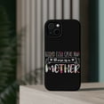 thumbnail image 4 of DistinctInk MagSafe Tough Case for Apple iPhone 14 Plus (6.7" Screen) - Behind Great Man Is Mother - Wireless Charging Compatible, 4 of 6