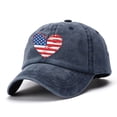 thumbnail image 2 of kaondbfi 4th of July Summer Patriotic Accessories Caps 250th Anniversary Usa Hat for Women Casual Independence Day Graphic Print Cowboy Hat Baseball Cap, 2 of 3